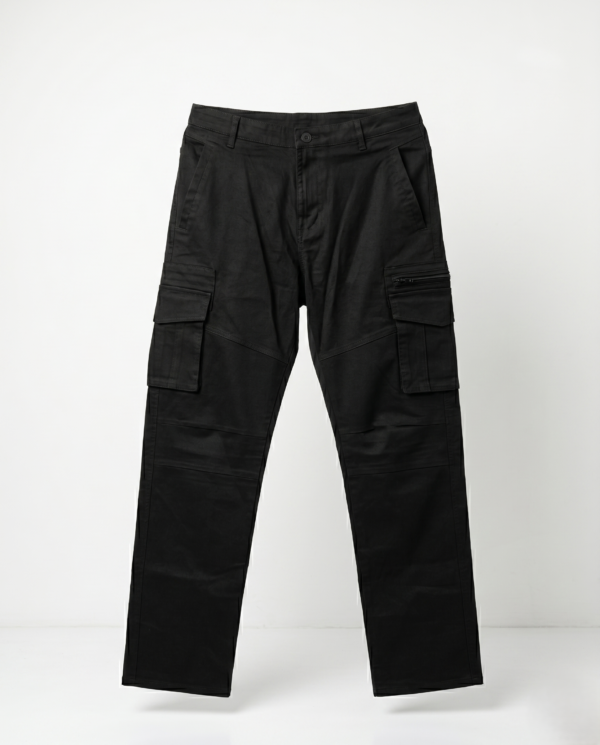 Jet Black Cargo Pants