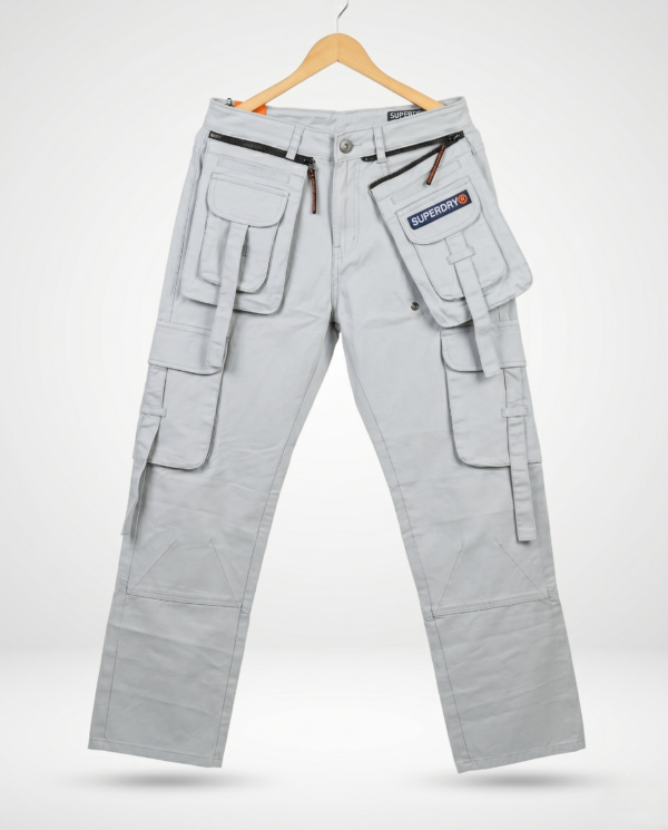 Stealth White Cargo Pants
