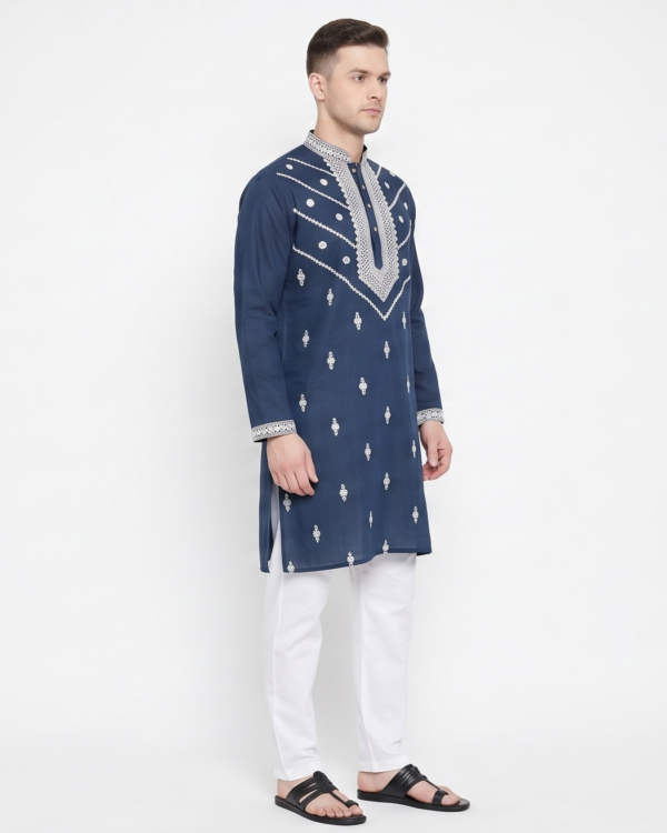 Royal Zari Embroidered Kurta
