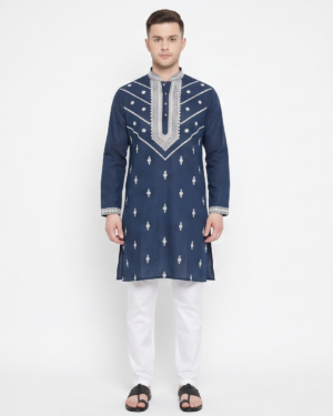 Royal Zari Embroidered Kurta