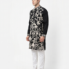 Black Royale Floral Kurta