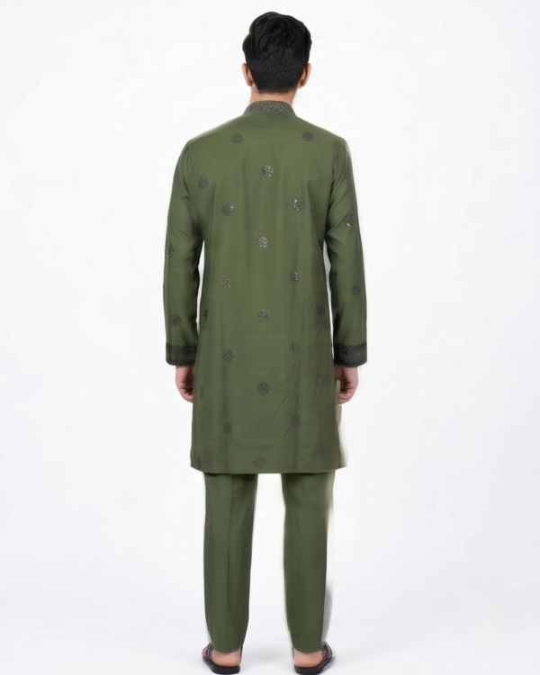 Royal Olive Festive Kurta