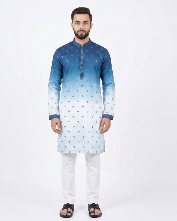 Royal Fade Embroidered Kurta