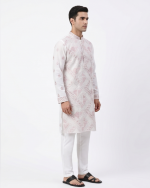 Classic White Designer Kurta Set