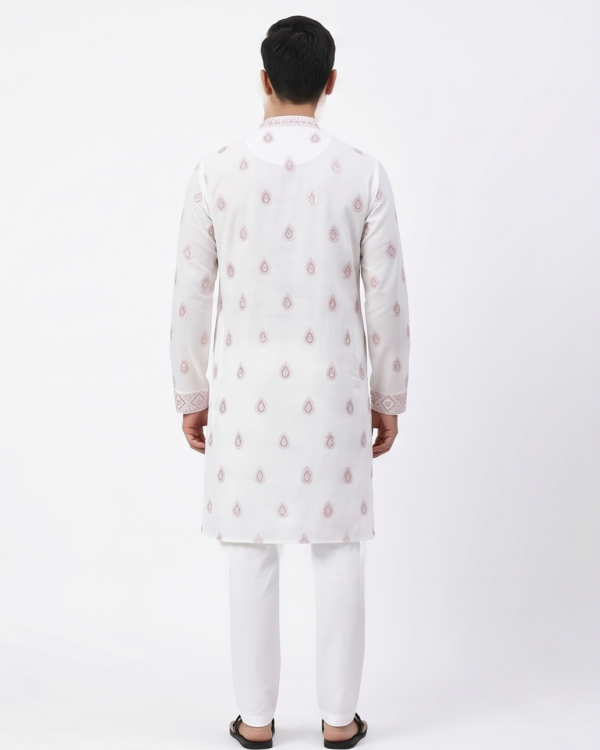 Classic White Designer Kurta Set