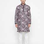 Royal Orchid Printed Kurta