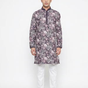 Royal Orchid Printed Kurta