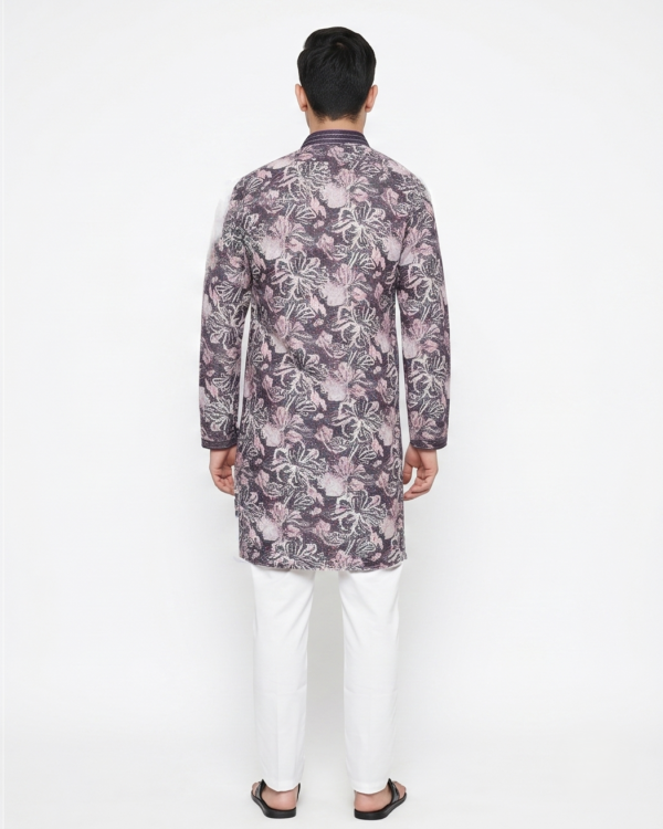 Royal Orchid Printed Kurta