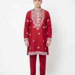 Deep crimson red festive tone