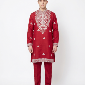 Deep crimson red festive tone