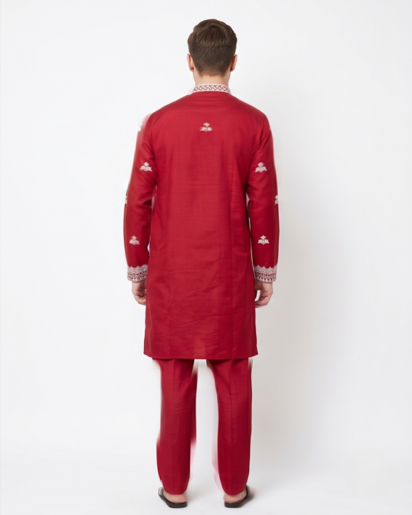 Deep crimson red festive tone