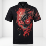Flame Reaper Printed Polo