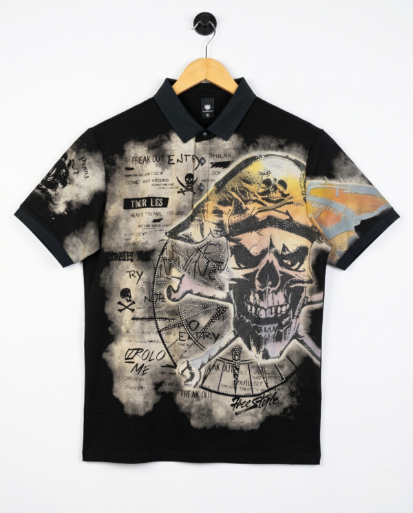 Pirate Skull Graphic Polo