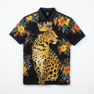King Leopard Polo T-Shirt