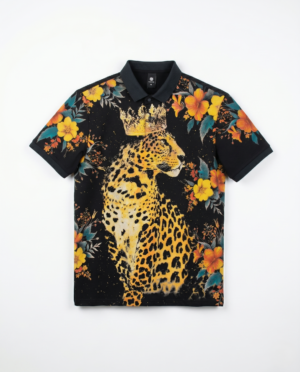 King Leopard Polo T-Shirt