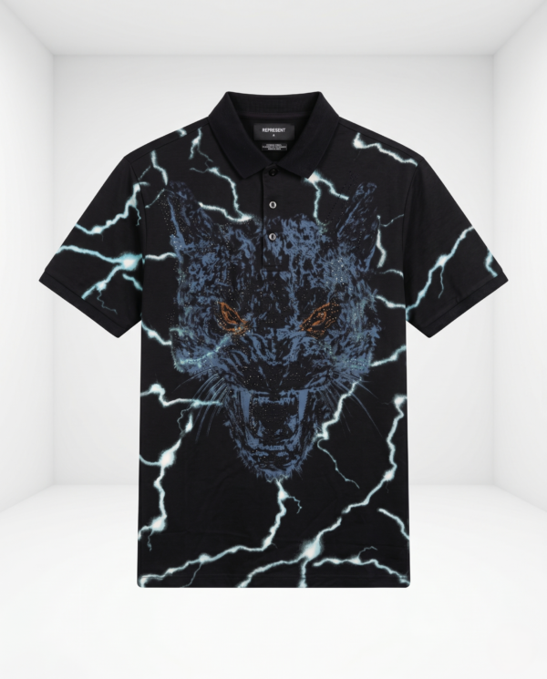 Wolf Rage Printed Polo
