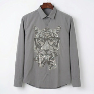 Ash Grey Crystal Shirt