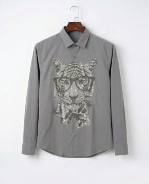 Ash Grey Crystal Shirt