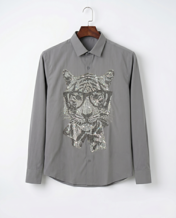 Ash Grey Crystal Shirt