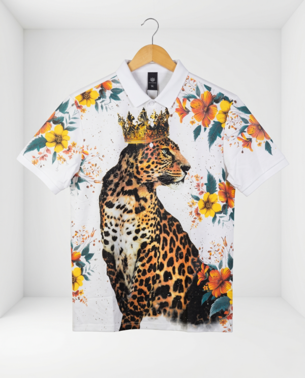 King Leopard Polo T-Shirt
