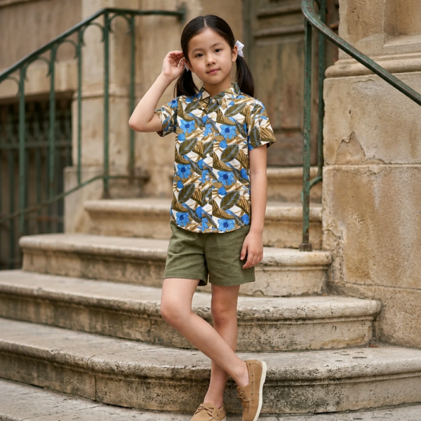 Coastal Bloom Kids Shirt