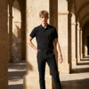 Textured Polo T-Shirt