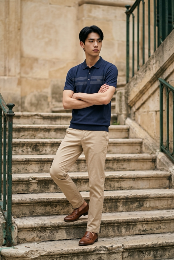 Deep Navy Polo T-Shirt