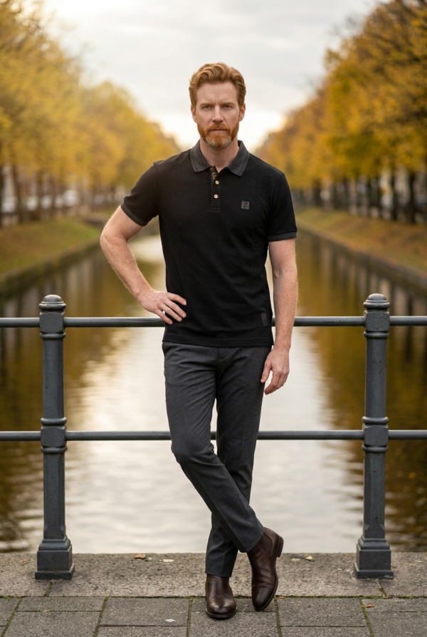 Luxe Collar Polo T-Shirt