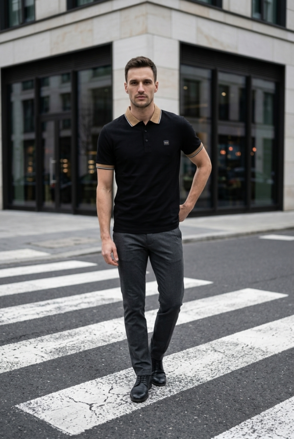 Luxe Collar Polo T-Shirt