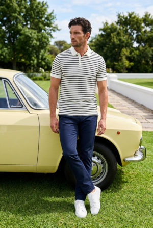 Timeless Stripe Polo T-Shirt