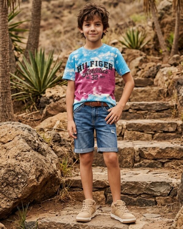 Kids Athletic Print T-Shirt