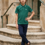 Kids Signature Trim Polo T-Shirt