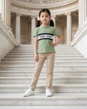 Kids Classic Stripe Polo Tee
