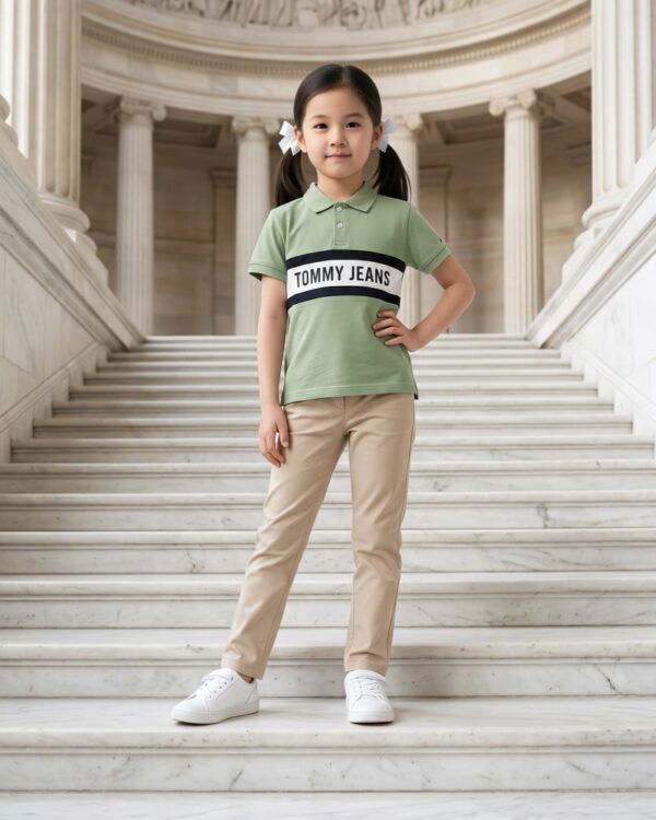 Kids Classic Stripe Polo Tee