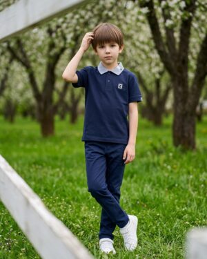 Kids Signature Collar Polo T-Shirt