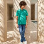Kids Classic Texture Polo T-Shirt