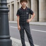Kids Classic Pattern Polo T-Shirt