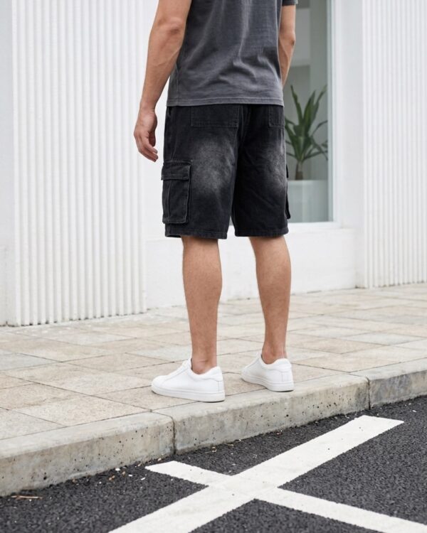 Classic Cargo Denim Shorts