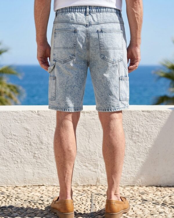 Classic Cargo Denim Shorts