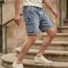 Classic Cargo Denim Shorts