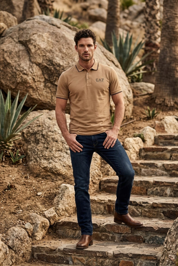 Elite Contrast Collar Polo T-Shirt