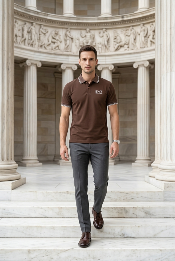 Elite Contrast Collar Polo T-Shirt