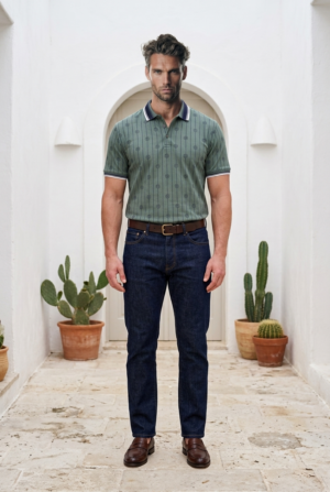 Heritage Stripe Polo T-Shirt