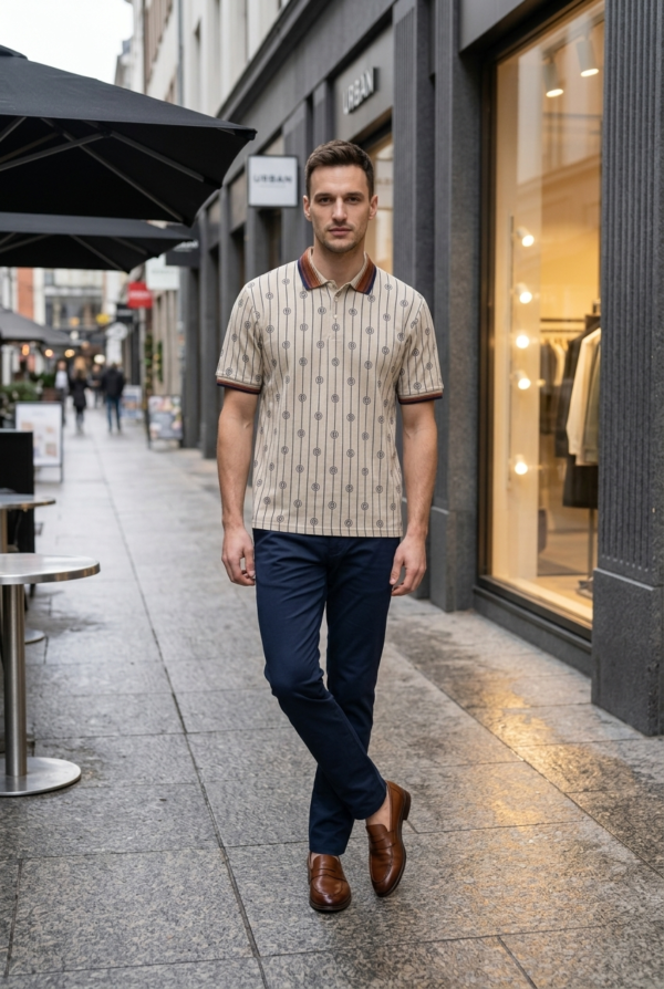 Heritage Stripe Polo T-Shirt