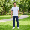 Men's Premium Contrast Collar Polo T-Shirt