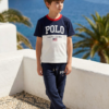 Kids Polo Graphic Printed Cord Set