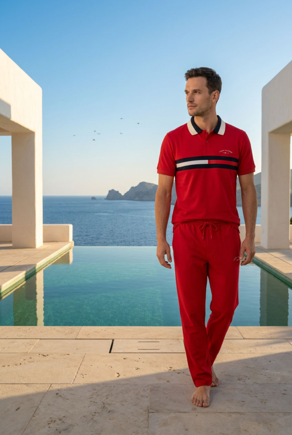Heritage Stripe Polo Cord Set