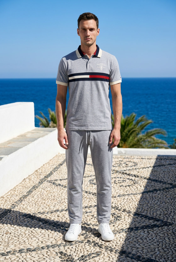 Heritage Stripe Polo Cord Set
