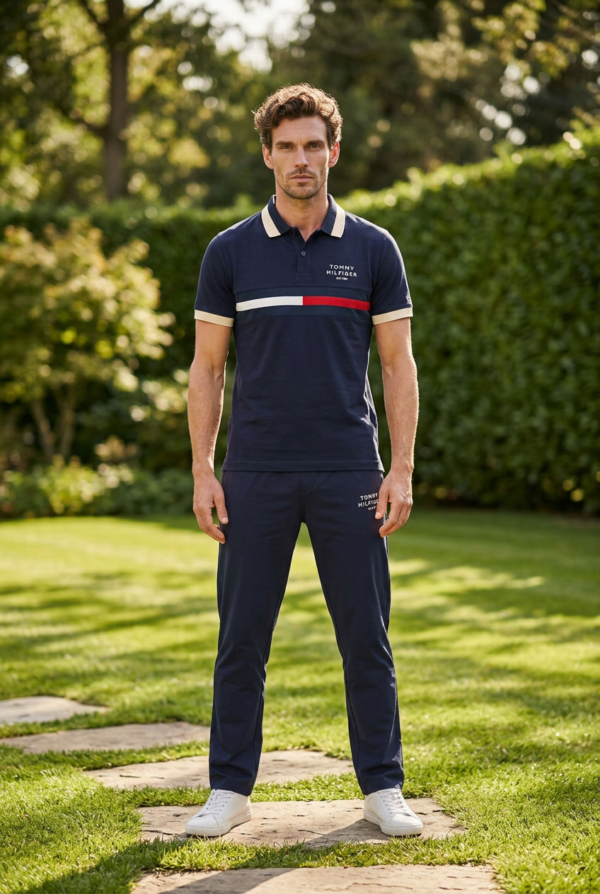 Heritage Stripe Polo Cord Set