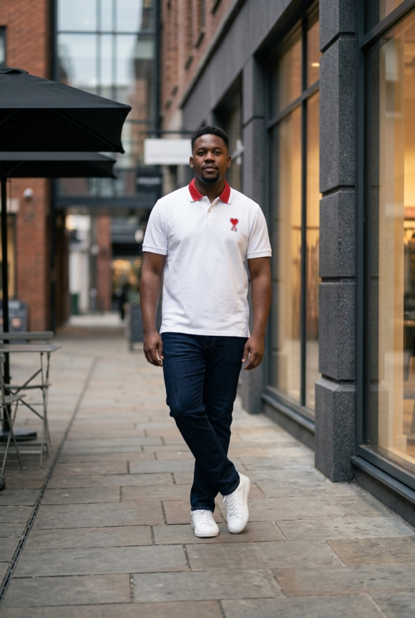 Signature Heart Logo Premium Polo T-Shirt